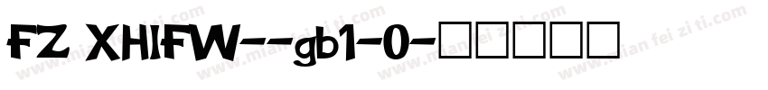 FZ XHIFW--gb1-0字体转换